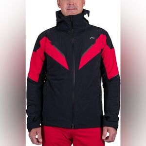 Men's Black and Red Ski Jacket